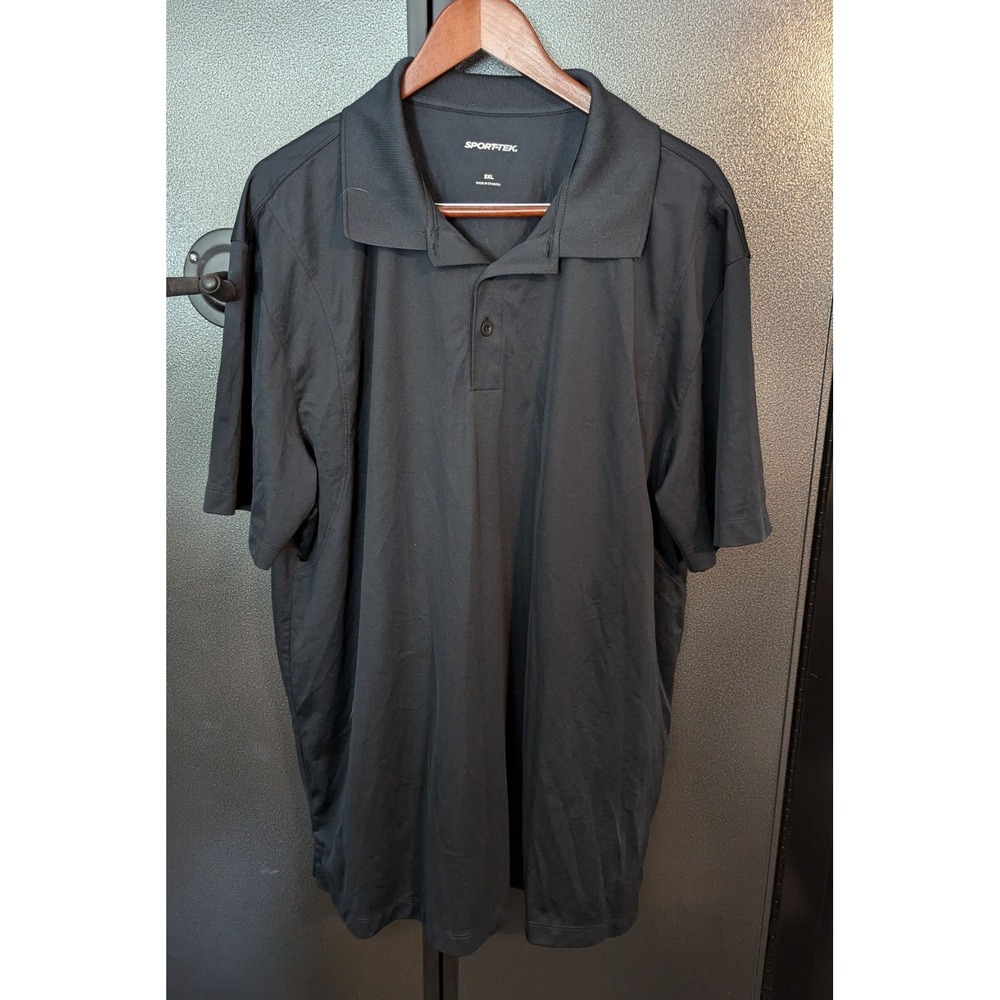 Sport Tek DriMesh Moisture Wicking Polo Shirt, Black Size 3XL